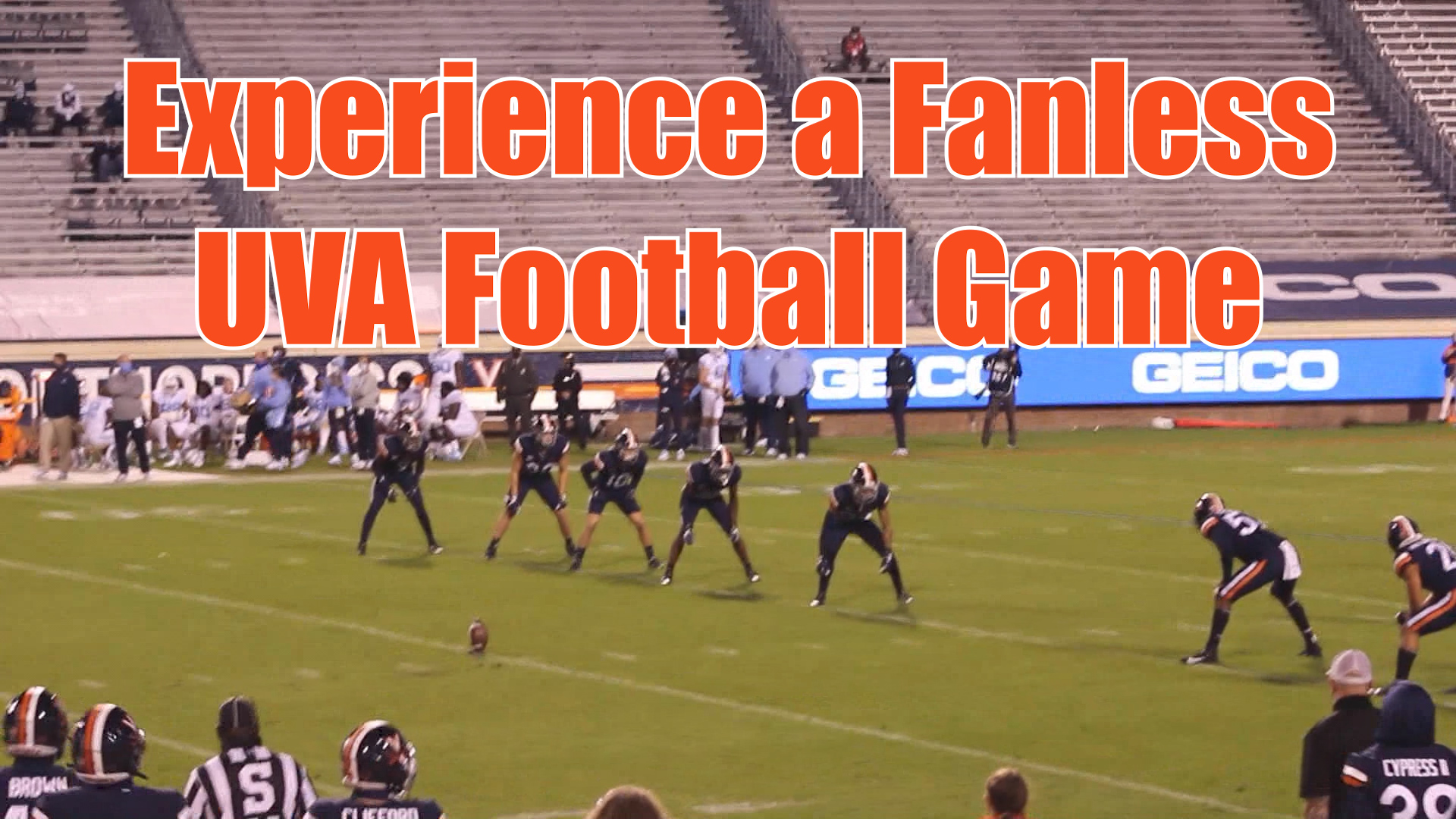 Silence At Scott Stadium Experience UVA Football With No Fans WUVA